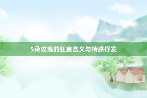 5朵玫瑰的狂妄含义与情感抒发
